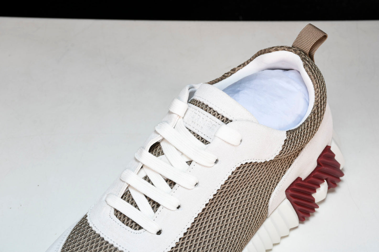 Hermès Bouncing Sneaker 'Beige Argile Blanc'
