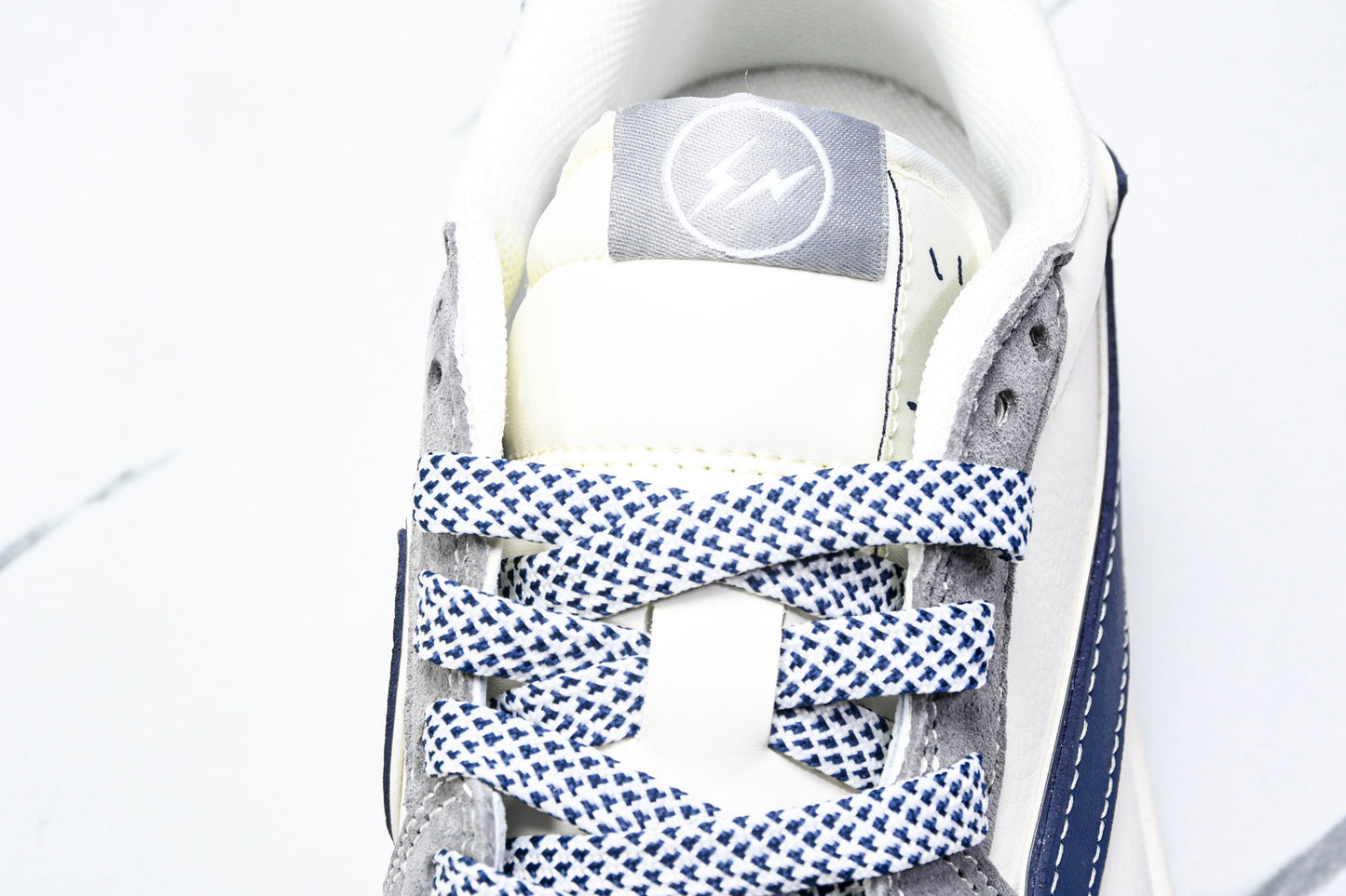 Travis Scott AJ1 Low x Fragment 'Grey Navy' (Custom)