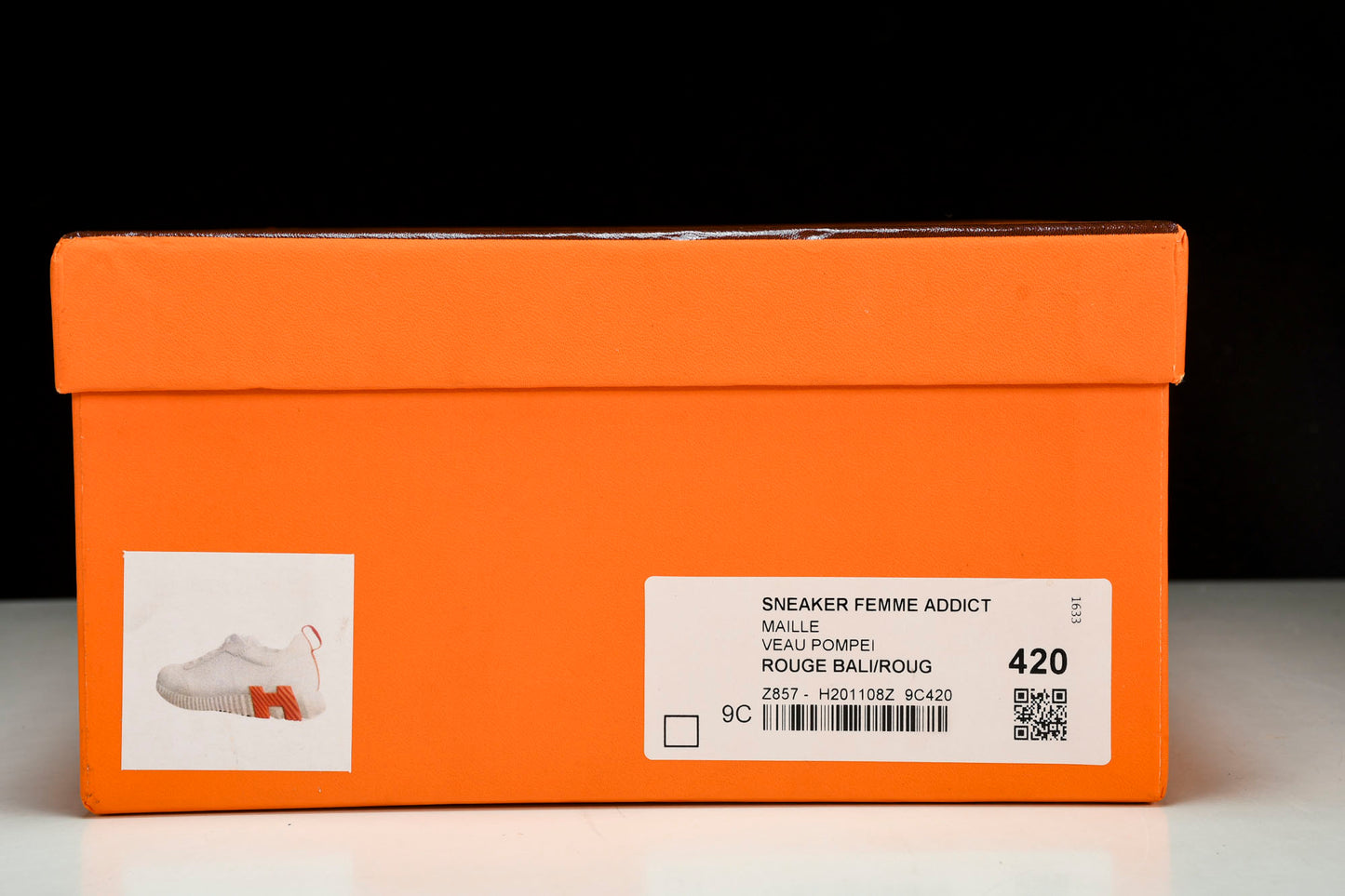 Hermès Bouncing Sneaker 'Blanc Orange'