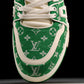 Louis Vuittоп Trainer Low 'Green Monogram Textile'