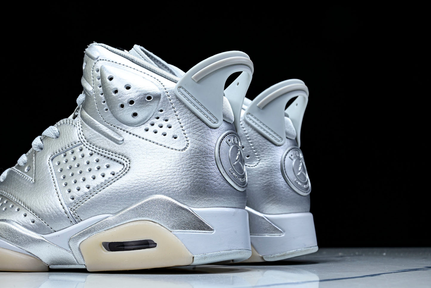 AJ6 Retro x PSG 'Metallic Silver'