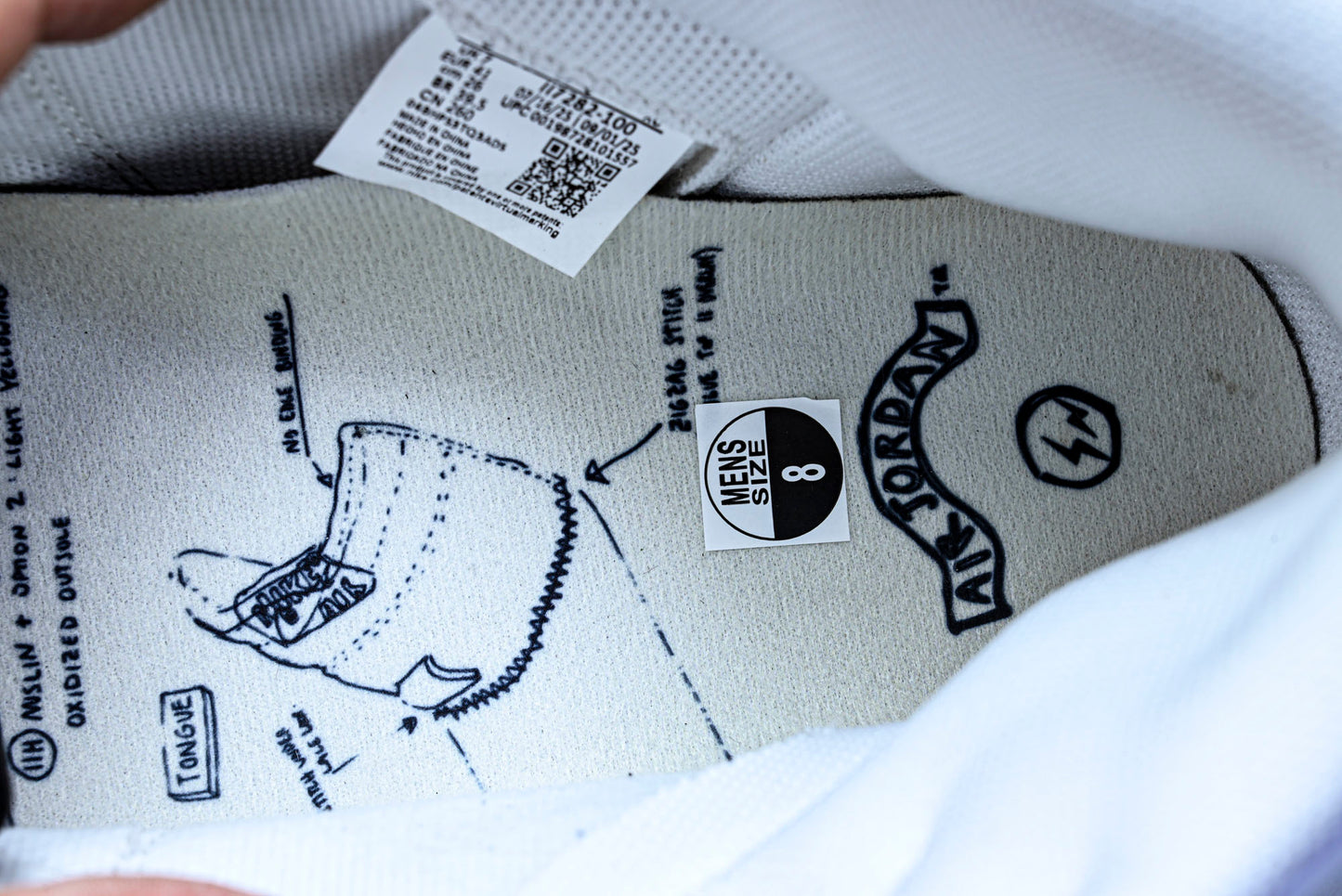 Union LA x Fragment x AJ1 Retro High 'White Black'