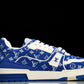 Louis Vuittоп Trainer Low 'Blue Monogram Textile'