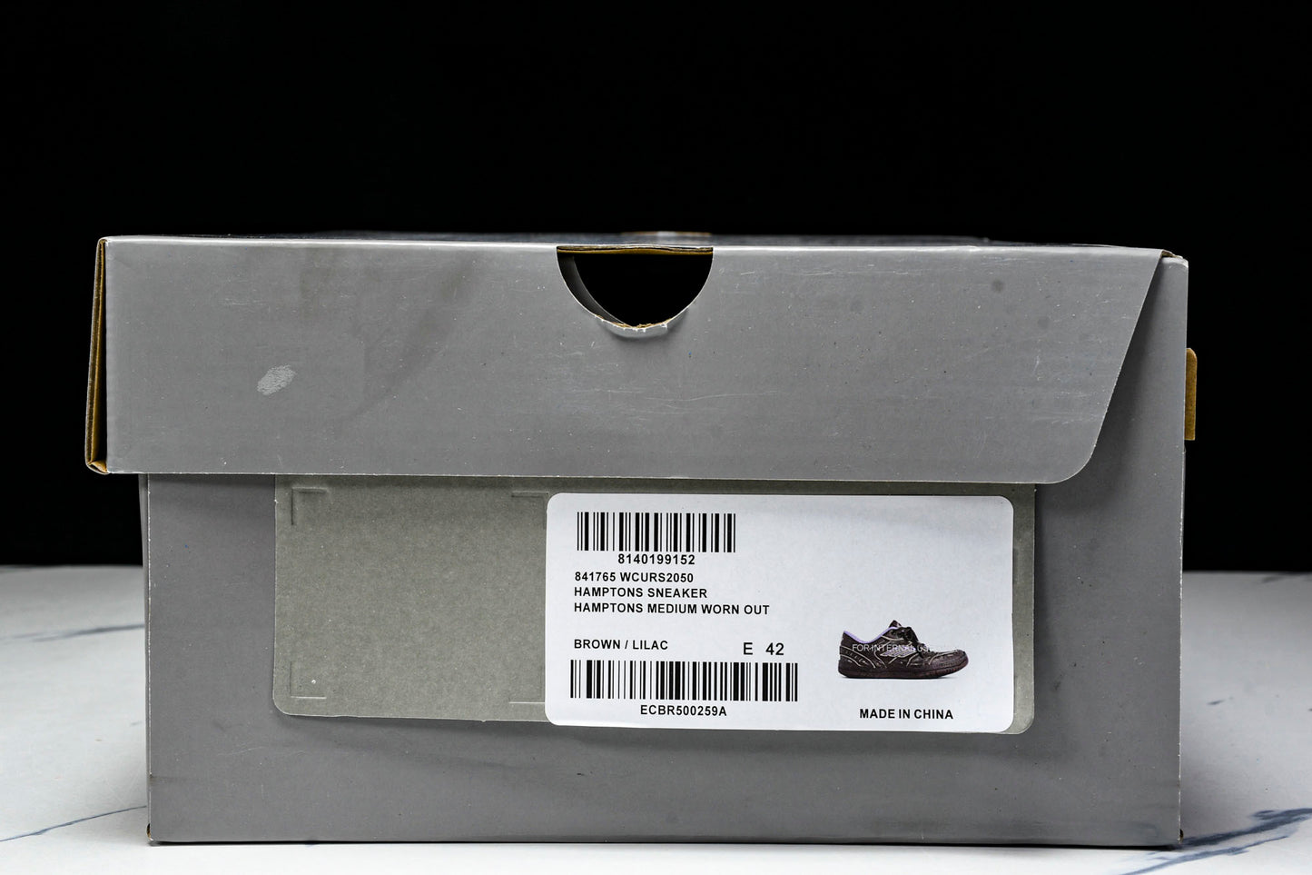 Вalenciaga Hamptons Worn-Out Sneaker 'Brown Lilac'