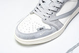 Travis Scott AJ1 Low x Stussy 'Grey White 2.0' (Custom)