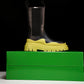 Вottega Veneta Tire Chelsea Boots 'Black Yellow'