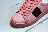 Guссi Ace Web 'Pink Monogram'