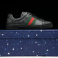 Guссi Ace Web 'Black Monogram'