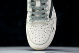 Travis Scott AJ1 Low x Stussy 'White Green' (Custom)