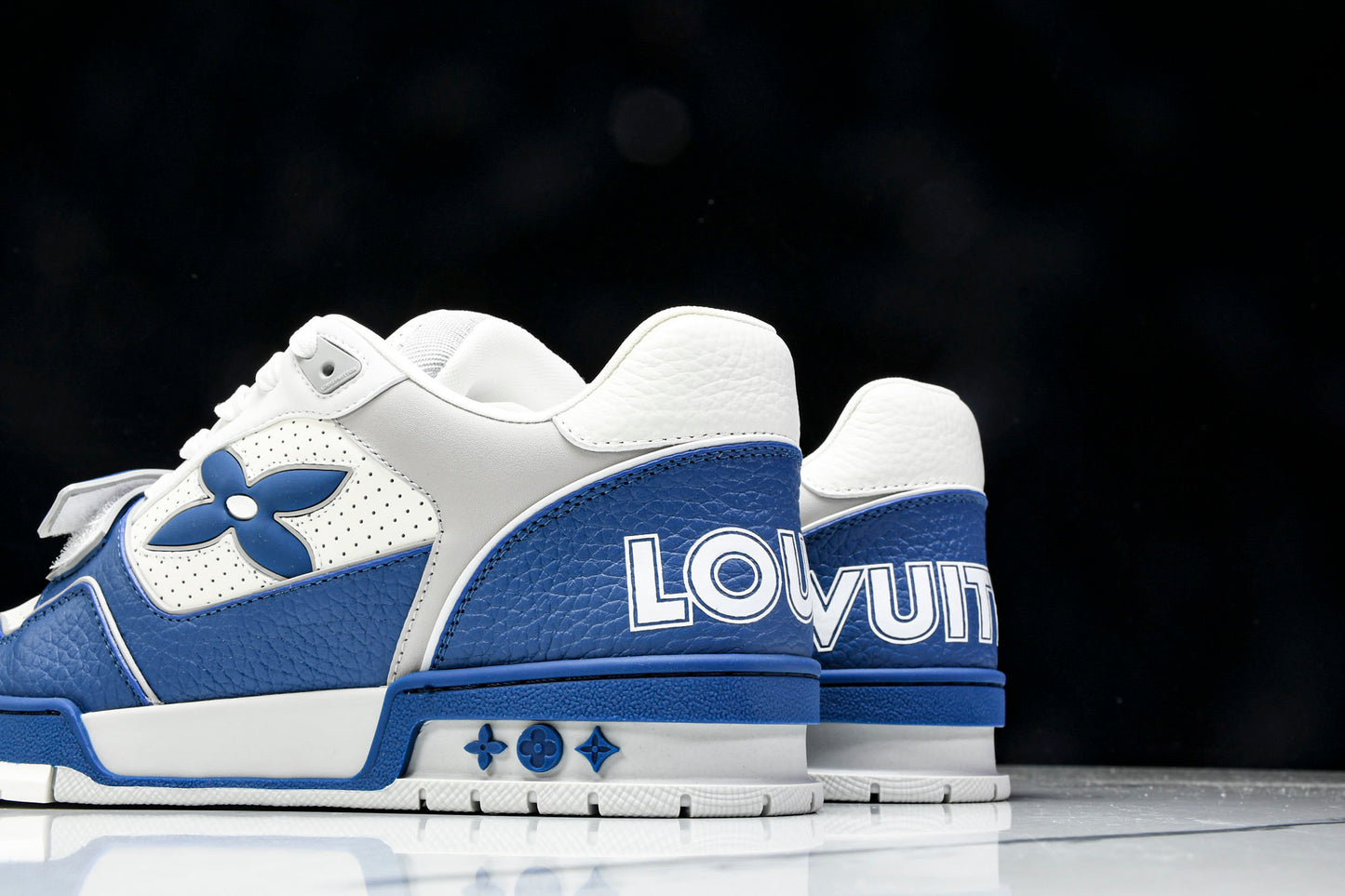 Louis Vuittоп Trainer Low Velcro Strap 'Perforated Blue'