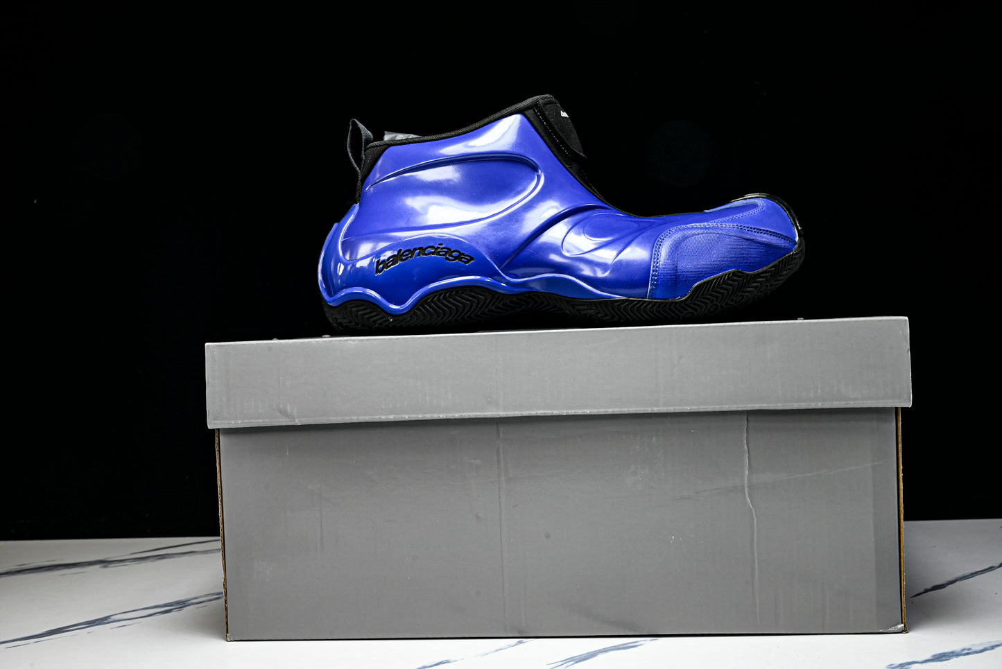 Вalenciaga Basketball Sneaker 'Blue Metallic'