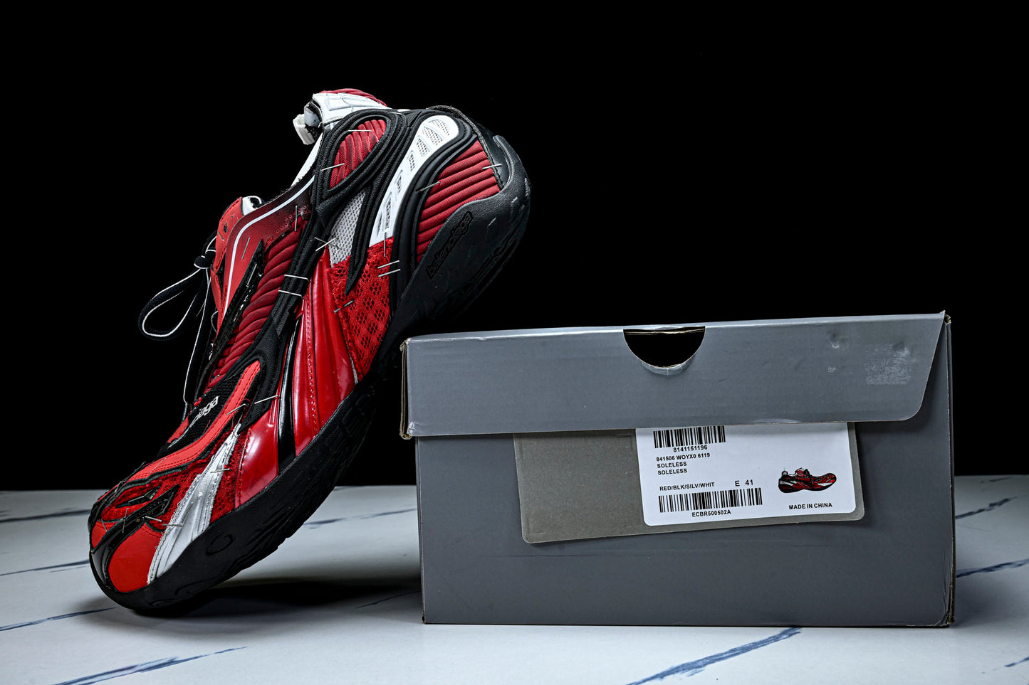 Вalenciaga Soleless Sneaker 'Red Black'