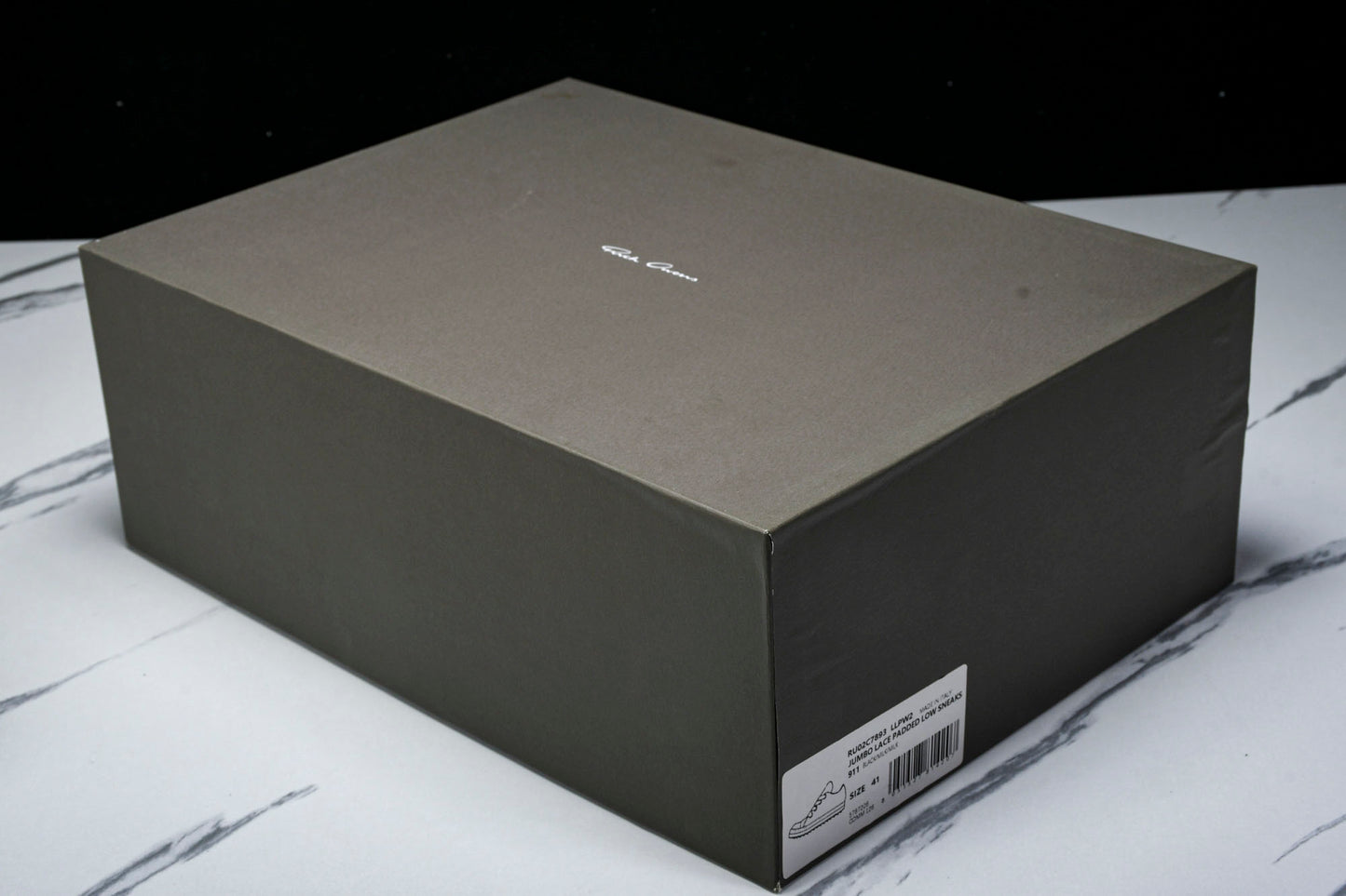 Rick Owens Luxor Jumbo Lace Padded Low 'Black'