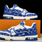 Louis Vuittоп Trainer Low 'Blue Monogram Textile'