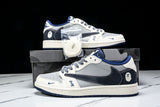 Travis Scott AJ1 Low x BAPE 'Grey Navy' (Custom)