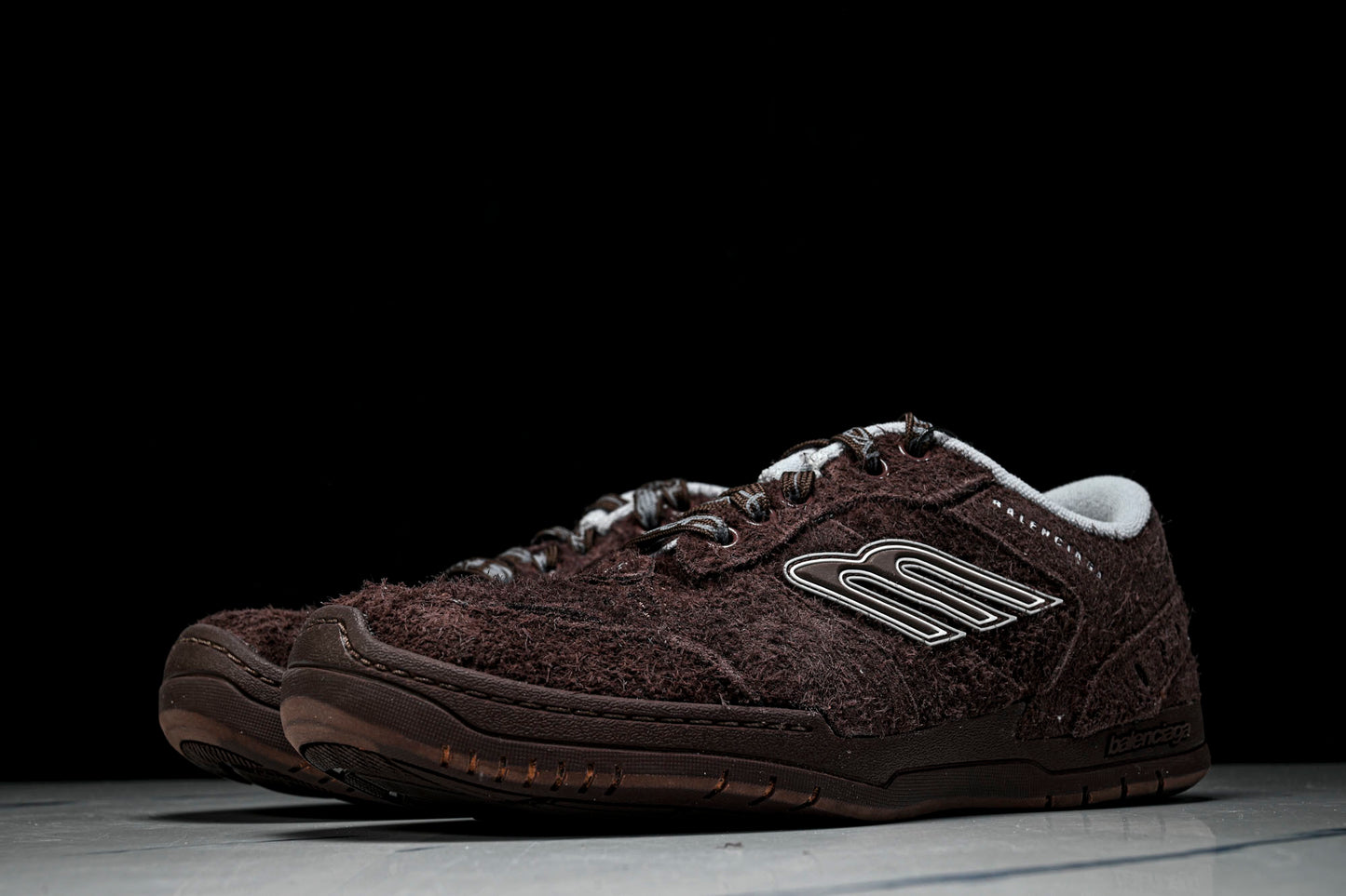 Вalenciaga Hamptons Suede Sneaker 'Dark Brown'
