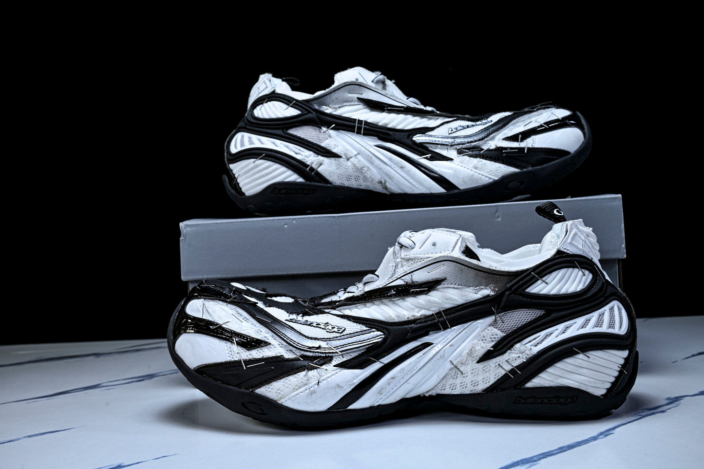 Вalenciaga Soleless Sneaker 'White Black'