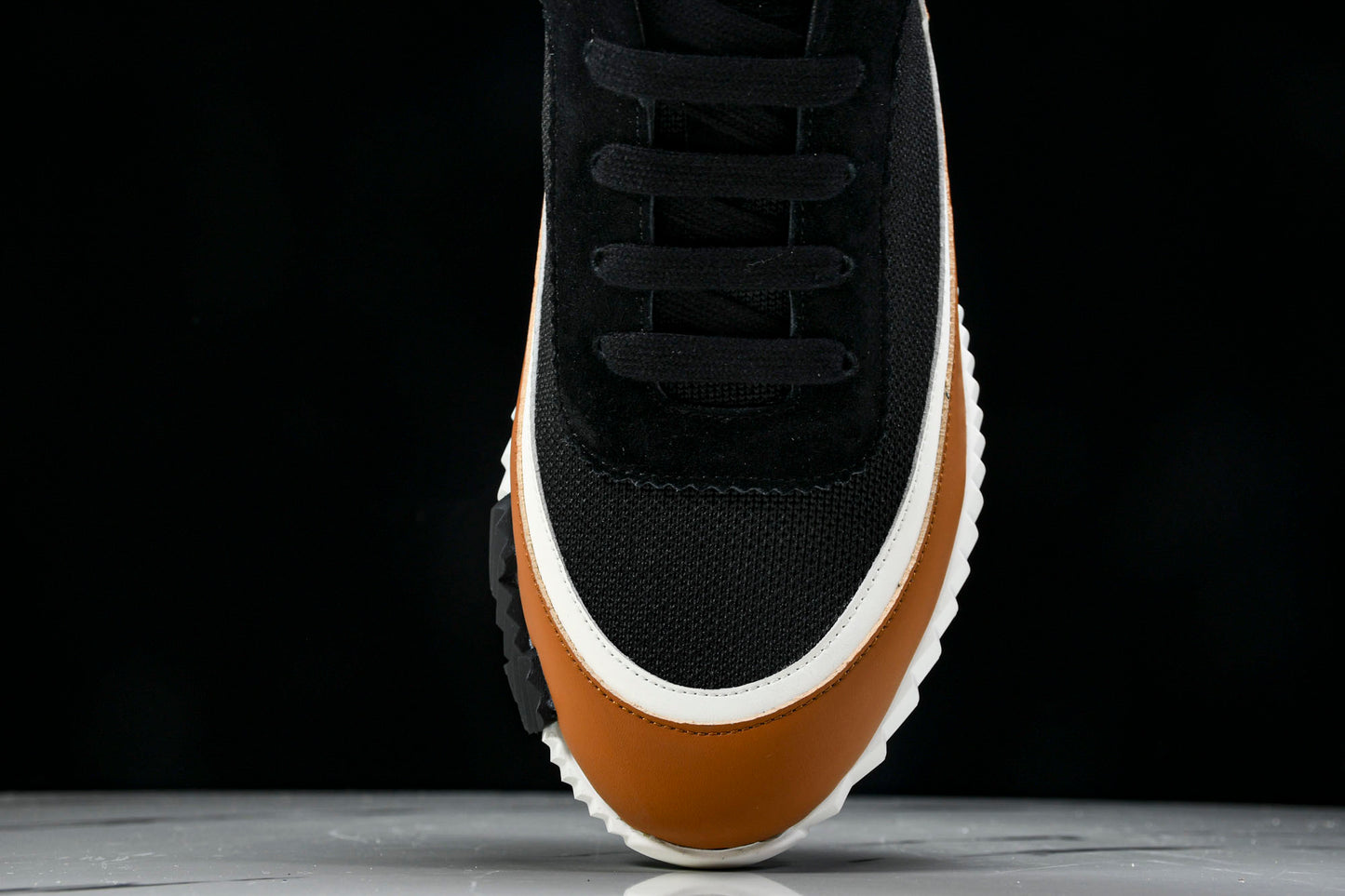Hermès Bouncing Sneaker Panelled 'Noir Marron Blanc'