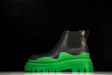 Вottega Veneta Tire Ankle Chelsea Boots 'Black Green'