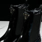 Prada Patent Chelsea Boots 'Black'