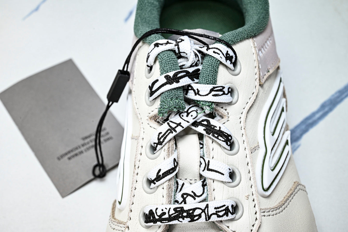 Вalenciaga Hamptons Worn-Out Sneaker 'Beige Green'