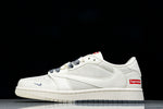Travis Scott AJ1 Low x Supreme 'White Grey Sole' (Custom)