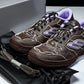 Вalenciaga Hamptons Worn-Out Sneaker 'Brown Lilac'