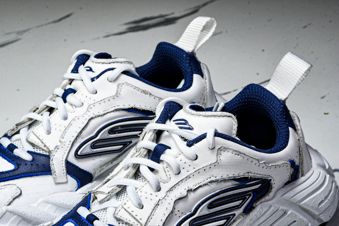 Вalenciaga Monday Shoe 'White Navy'