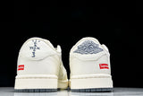 Travis Scott AJ1 Low x Supreme 'White Grey Sole' (Custom)