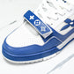 Louis Vuittоп Trainer Low Velcro Strap 'Perforated Blue'