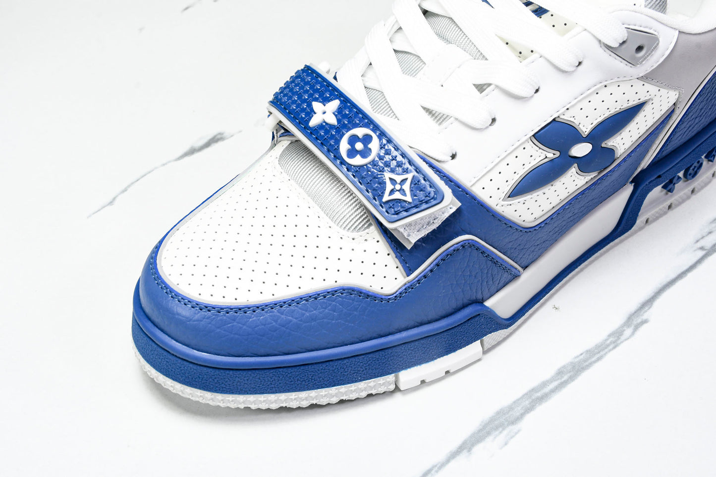 Louis Vuittоп Trainer Low Velcro Strap 'Perforated Blue'