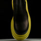 Вottega Veneta Tire Chelsea Boots 'Black Yellow'