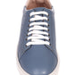 Low Light Blue Leather Sneaker