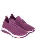 Low Purple Stretchy Runner Sneaker
