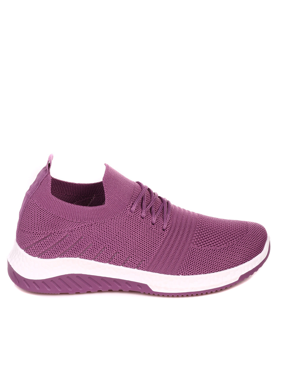 Low Purple Stretchy Runner Sneaker