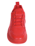 Low Red Leather Sneaker