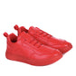 Low Red Leather Sneaker