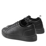 Low Top Black Leather Sneakers