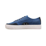 Low Top Blue Canvas Sneakers