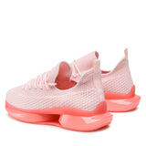 Low Top Pink Mesh Sneakers