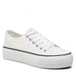 Low Top White Canvas Sneakers