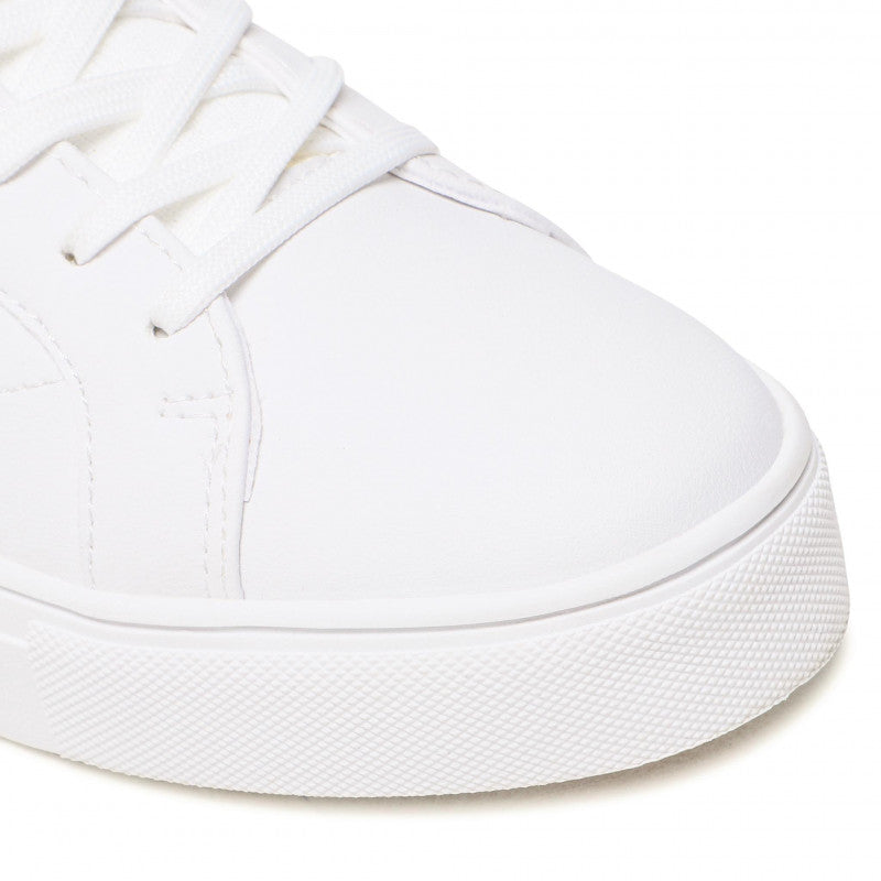 Low Top White Leather Sneakers