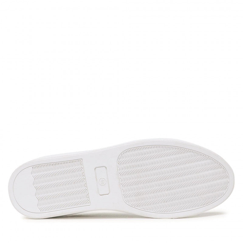 Low Top White Leather Sneakers