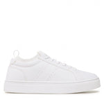 Low Top White Leather Sneakers