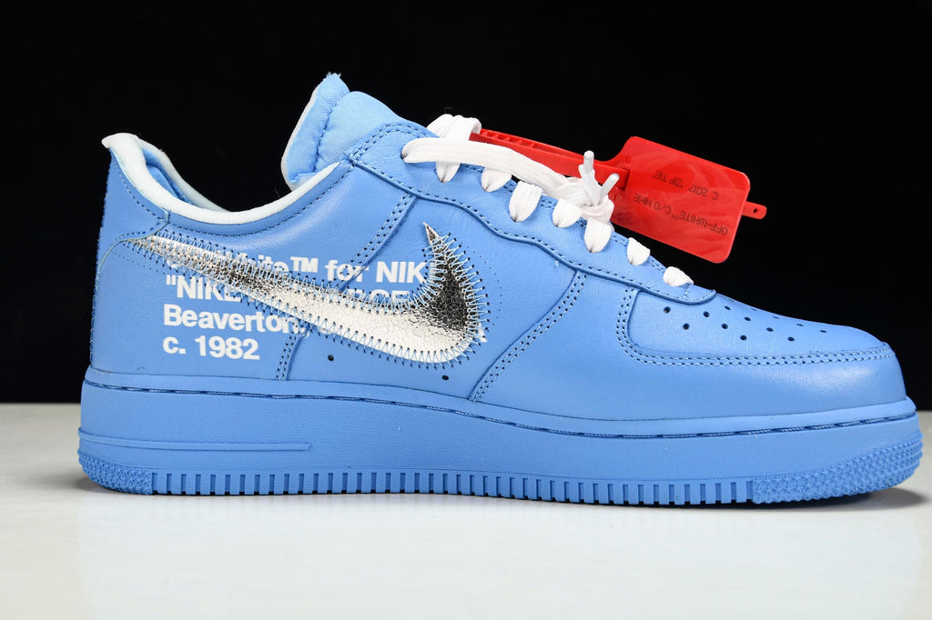 Nike x Off White Air Force 1 Low MCA University Blue – Crepslocker