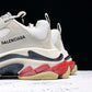 Triple S Sneaker "White Black Red"
