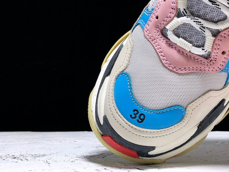 Triple S Sneaker "White Blue Pink"