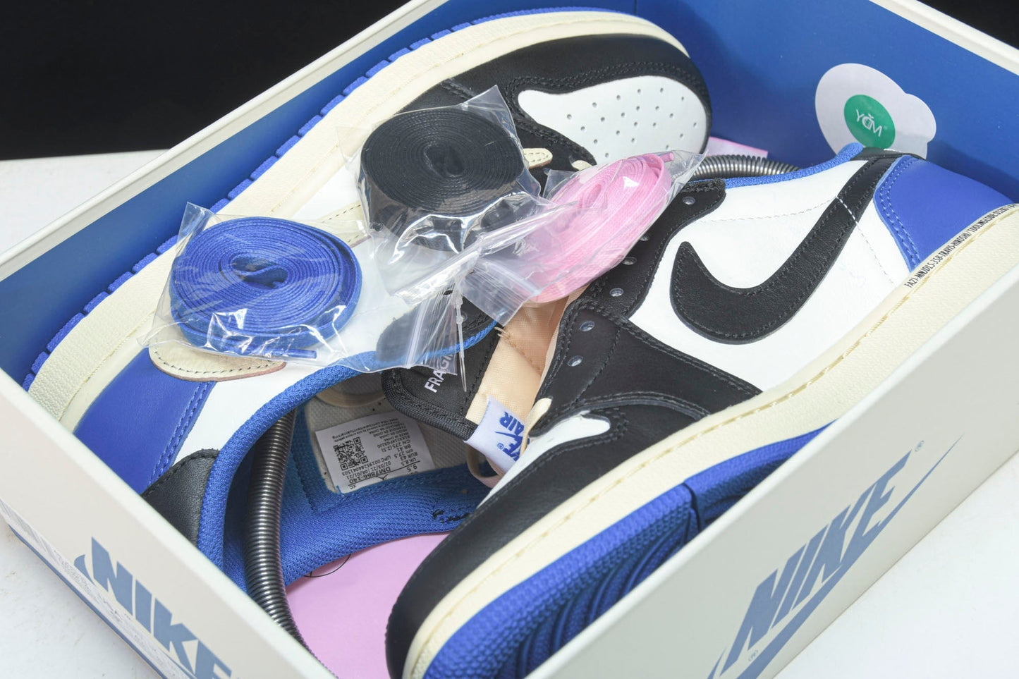 Travis Scott AJ1 Low x Fragment ‘Military Blue’